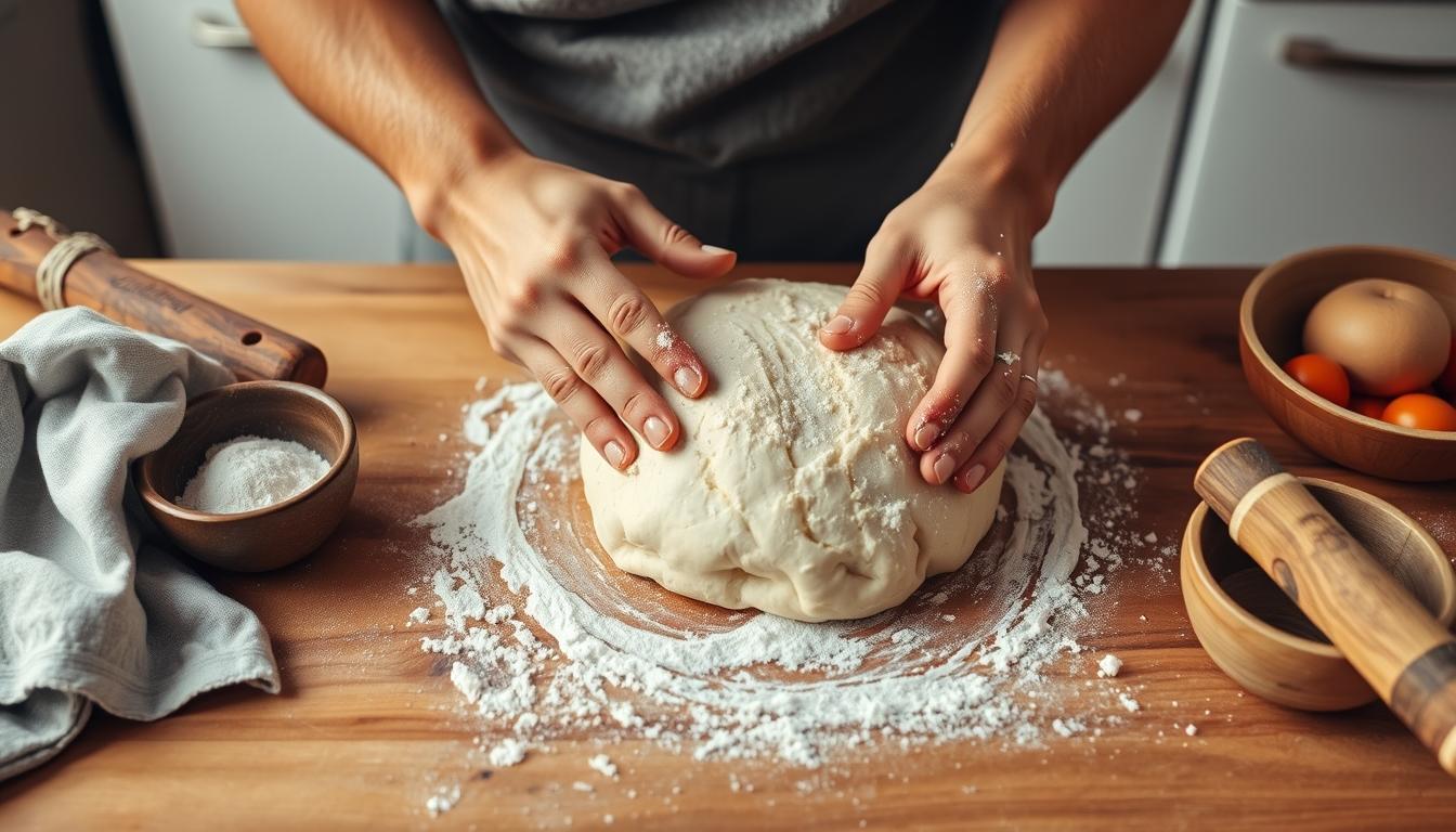 Balanced healthy meal prepared in a home kitchen